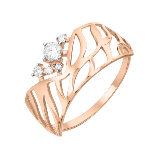 Women's ring with zirconia 