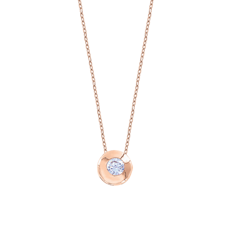 Collier mit Anhänger und Zirkonia 