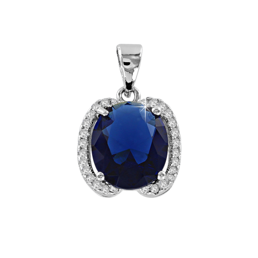 Pendant with sapphire 