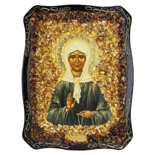 Orthodoxe Ikone der seligen Matrone von Moskau 