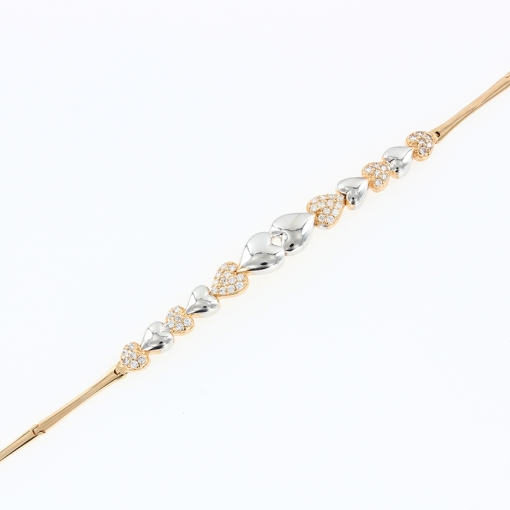 Gelbgold Armband mit Zirkonia 
