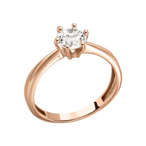 Women's ring with zirconia 