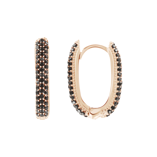 Hopp earrings with zirconia 