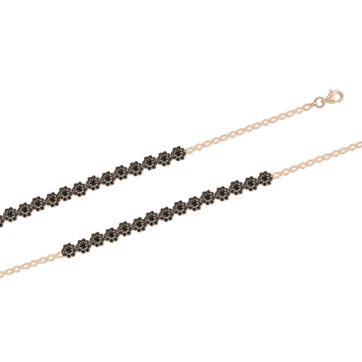 Armband mit schwarzen Zirkonia 