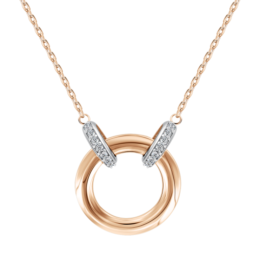 Collier mit Anhänger und Zirkonia 