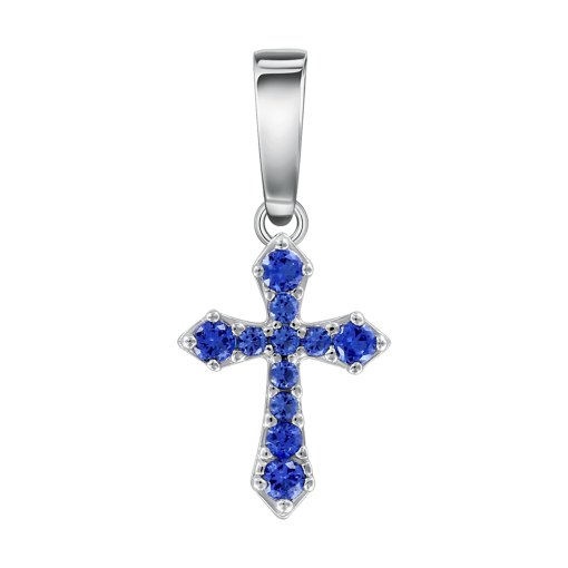 Anhänger – Kreuz mit Zirkonia 