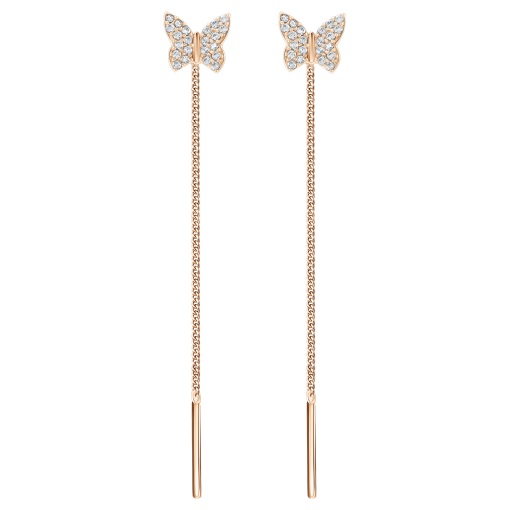Threader earrings with zirconia 