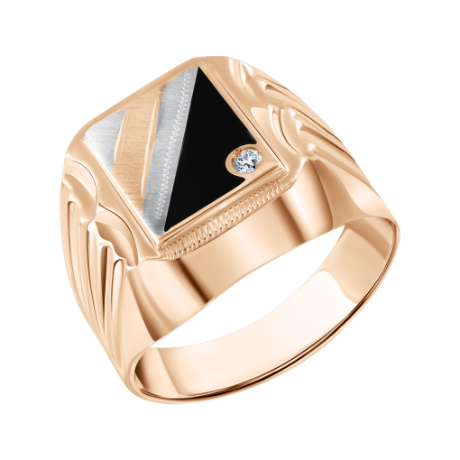 Herrenring mit Zirkonia 