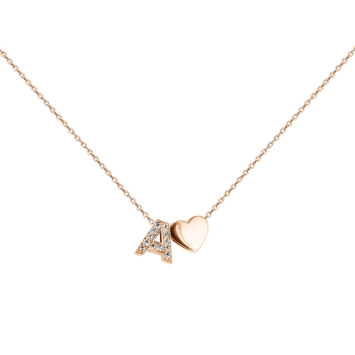 Collier mit Anhängern und Zirkonia 
