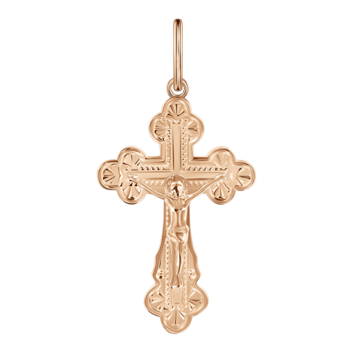 Pendant cross with engraving 
