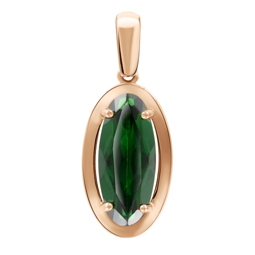 Pendant with emerald 
