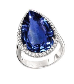 Кольцо с сапфиром 