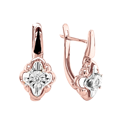 Earrings with diamonds 
