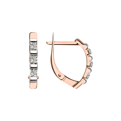 Серьги с фианитами Swarovski 