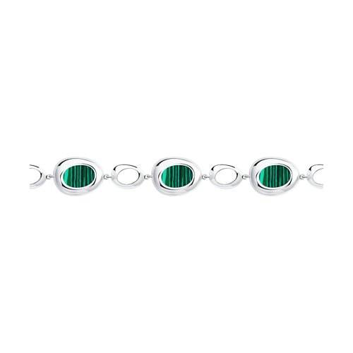Bracelet with malachite 