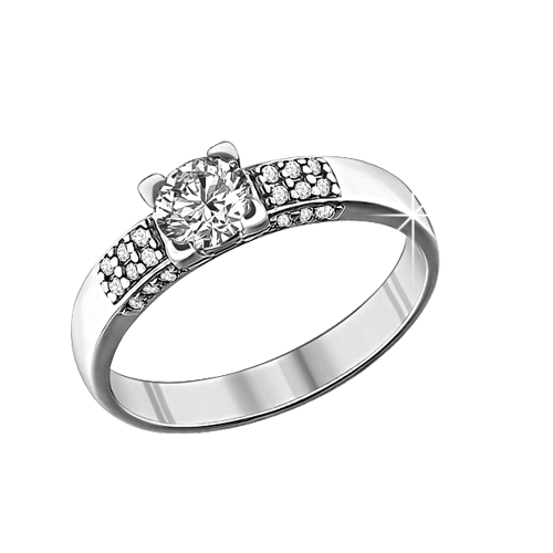 Ladies Ring with zirconia 