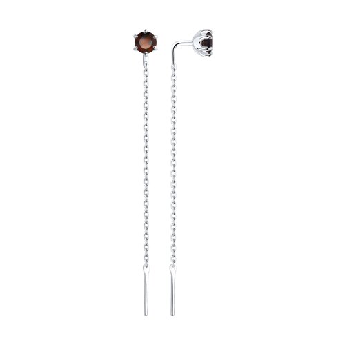 Earrings with garnet 