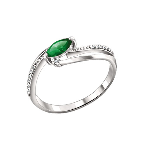 Women's ring with zirconia 