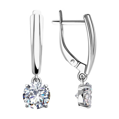 Earrings with zirconia 