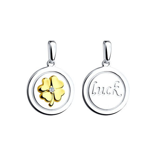 Pendant with zirconia 