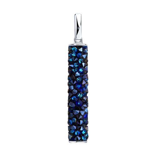 Подвеска с синими кристаллами Swarovski 