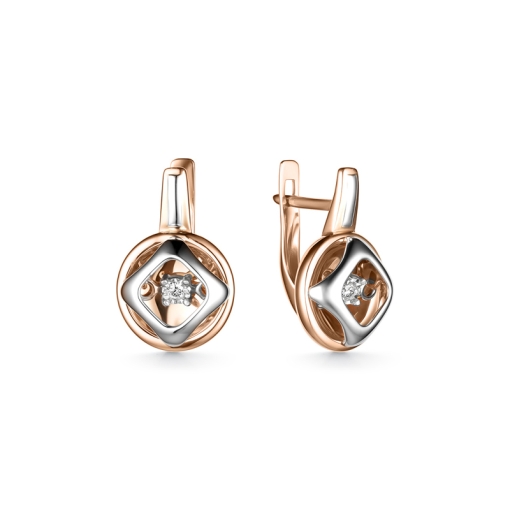 Earrings with diamonds 