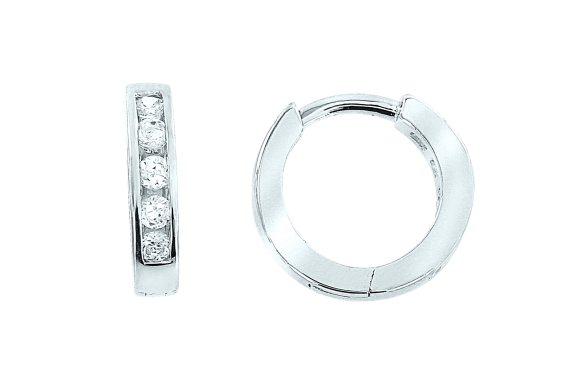 Earrings with zirconia 