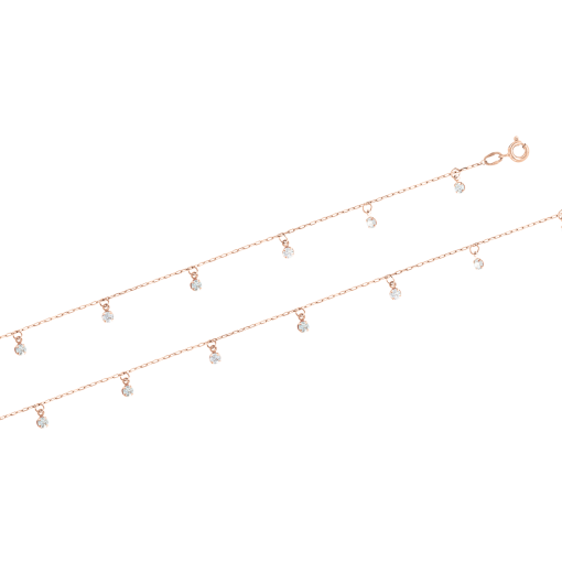 Fußkette mit Zirkonia 