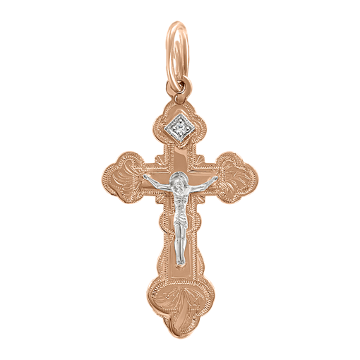 Anhänger–Kreuz mit Zirkonia 