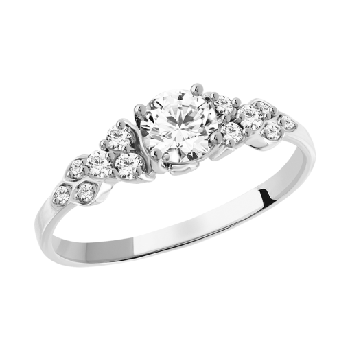 Кольцо с фианитами Swarovski 