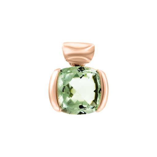 Pendant with green amethyst 