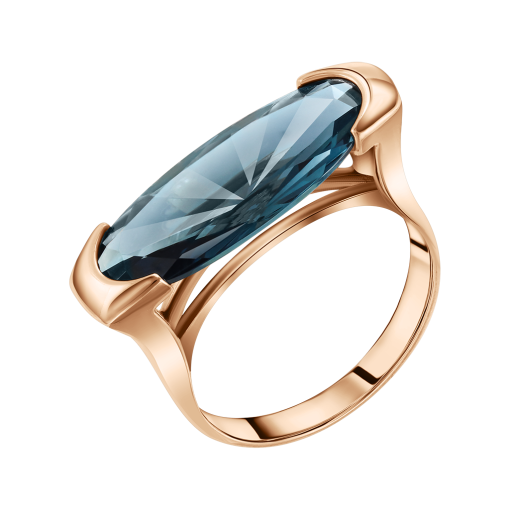 Damenring mit London Blue Topas 