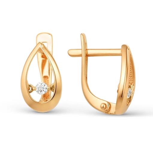 Earrings with zirconia 