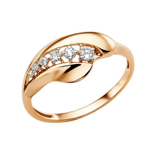 Women's ring with zirconia 