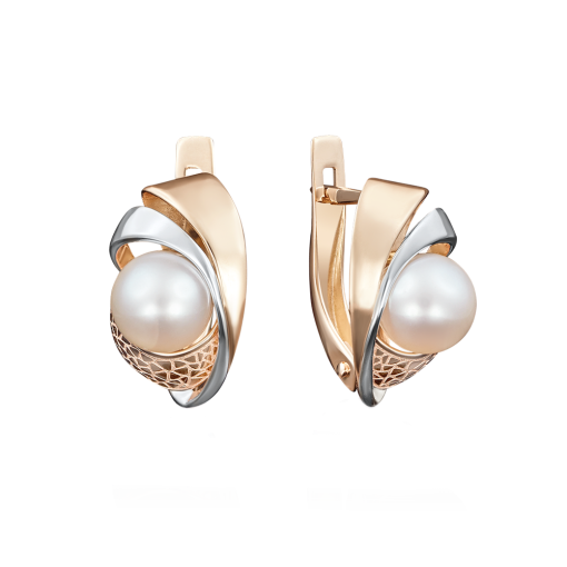 Серьги с жемчугами 