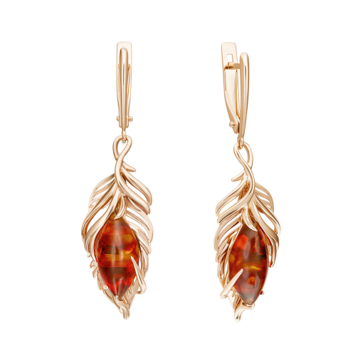 Ohrhänger mit Bernstein 