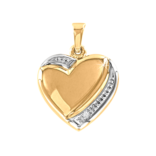 Anhänger Herz mit Brillant 