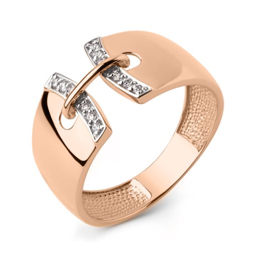 Кольцо с фианитами 