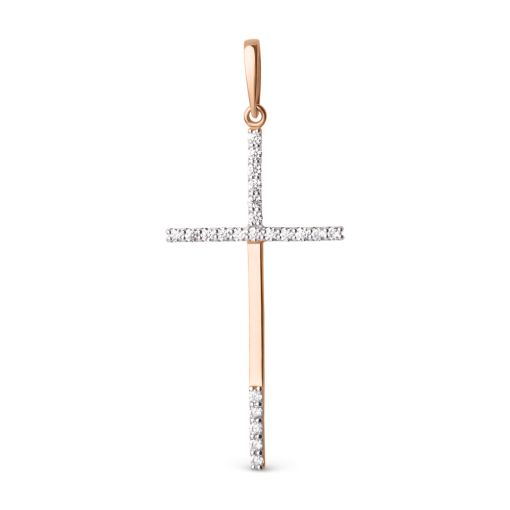 Anhänger – Kreuz mit Zirkonia 