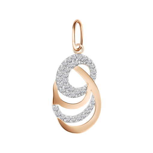 Pendant with zirconia 