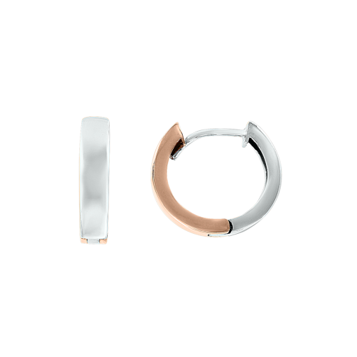 Ohrhänger Rot-/Weißgold 