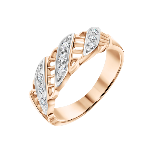 Women's ring with zirconia 
