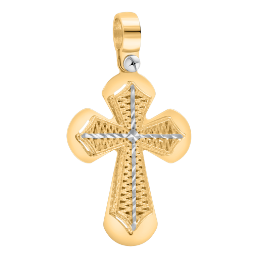 Pendant cross in yellow gold 