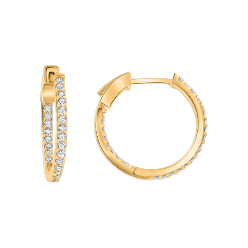 Earrings with zirconia 