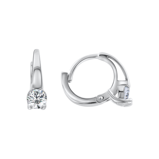 Earrings with zirconia 