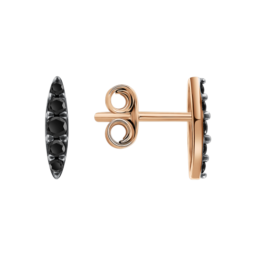 Stud earrings with zirconia 