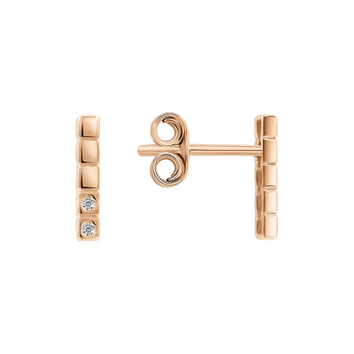 Stud earrings with zirconia 