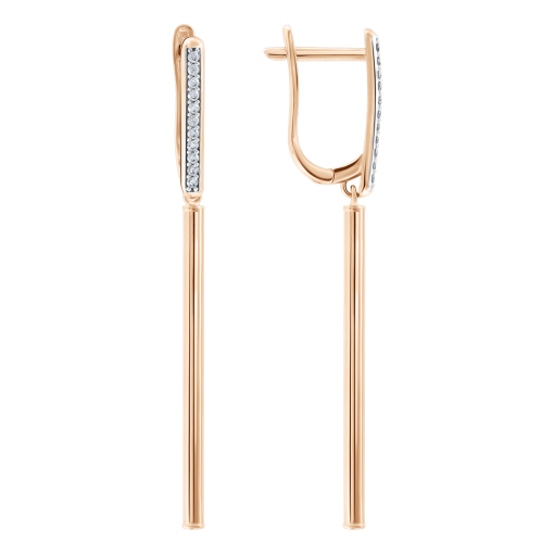 Earrings with zirconia 