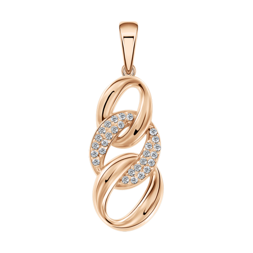 Pendant with zirconia 