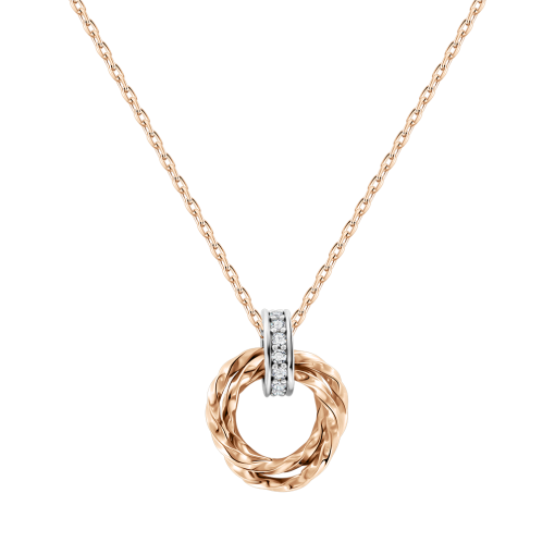 Collier mit Anhänger und Zirkonia 